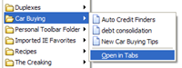 Open contents of bookmark folder in tabs